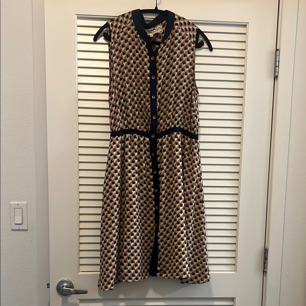 Pink Martini Black and Tan Midi Sundress